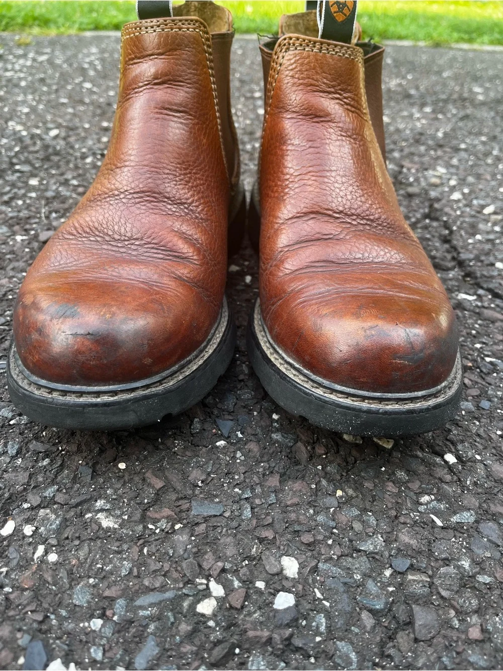 Ariat Men's Brown Leather Chukka Work Boots